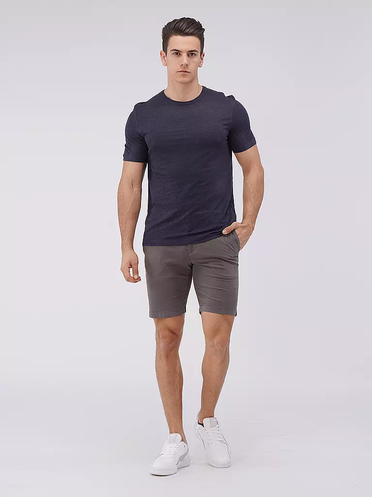 BOSS | Leinen T-Shirt TIBUT 351 | dunkelblau