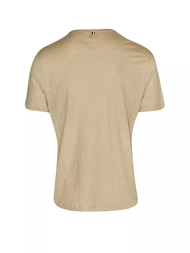 BOSS | Leinen T-Shirt TIBUT 351 | camel