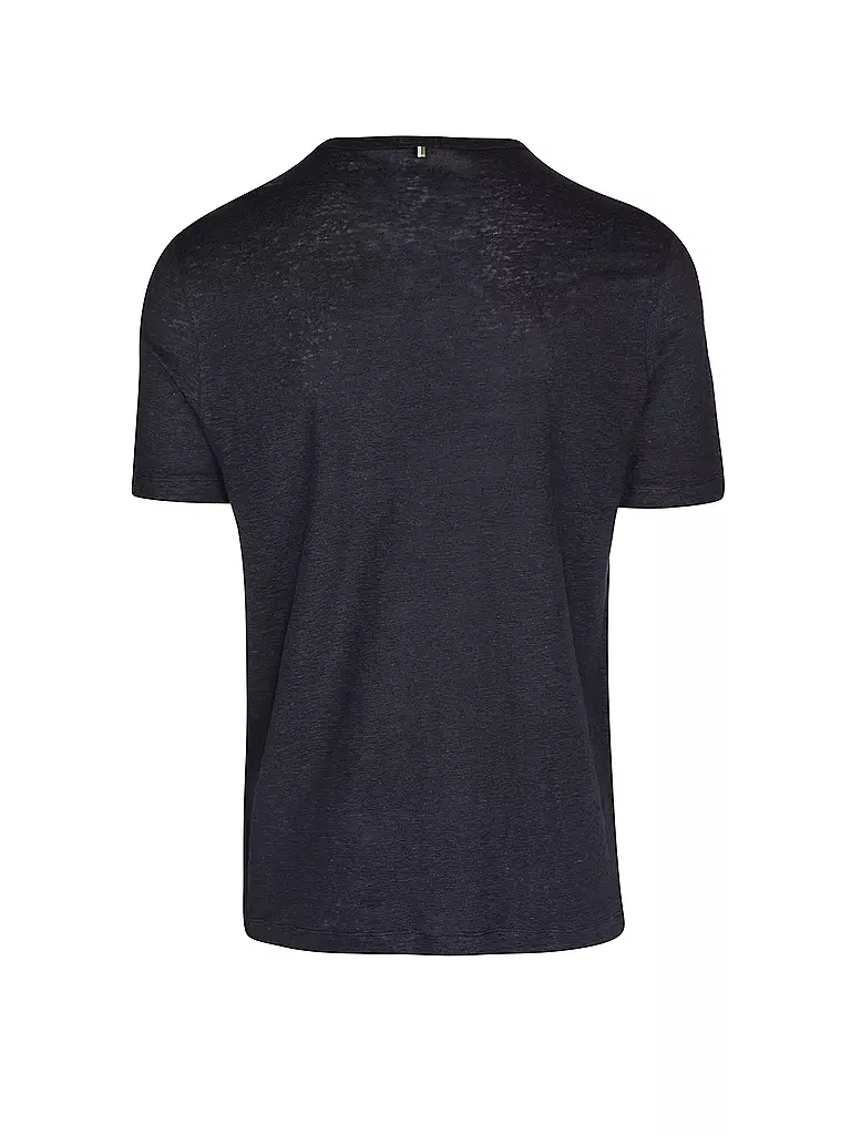 BOSS | Leinen T-Shirt TIBUT 351 | dunkelblau