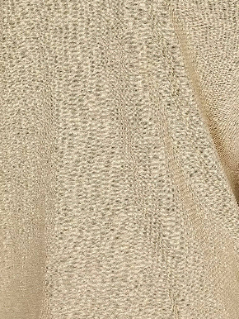 BOSS | Leinen T-Shirt TIBUT 351 | camel