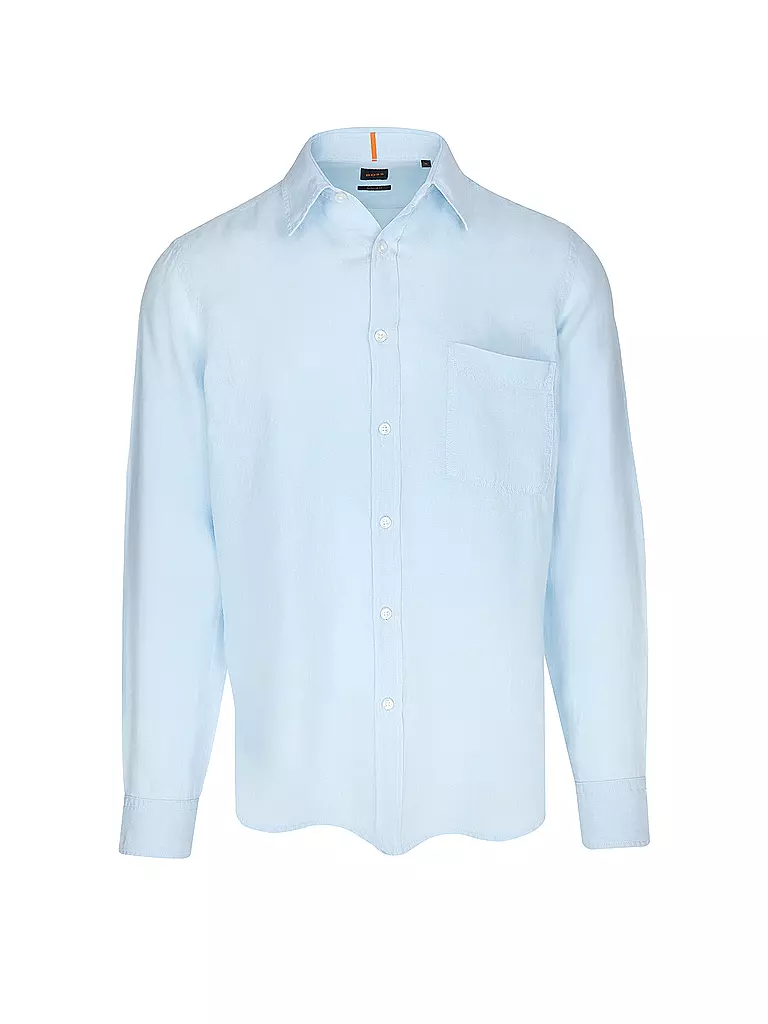 BOSS | Leinenhemd Regular Fit RELEGANT | hellblau