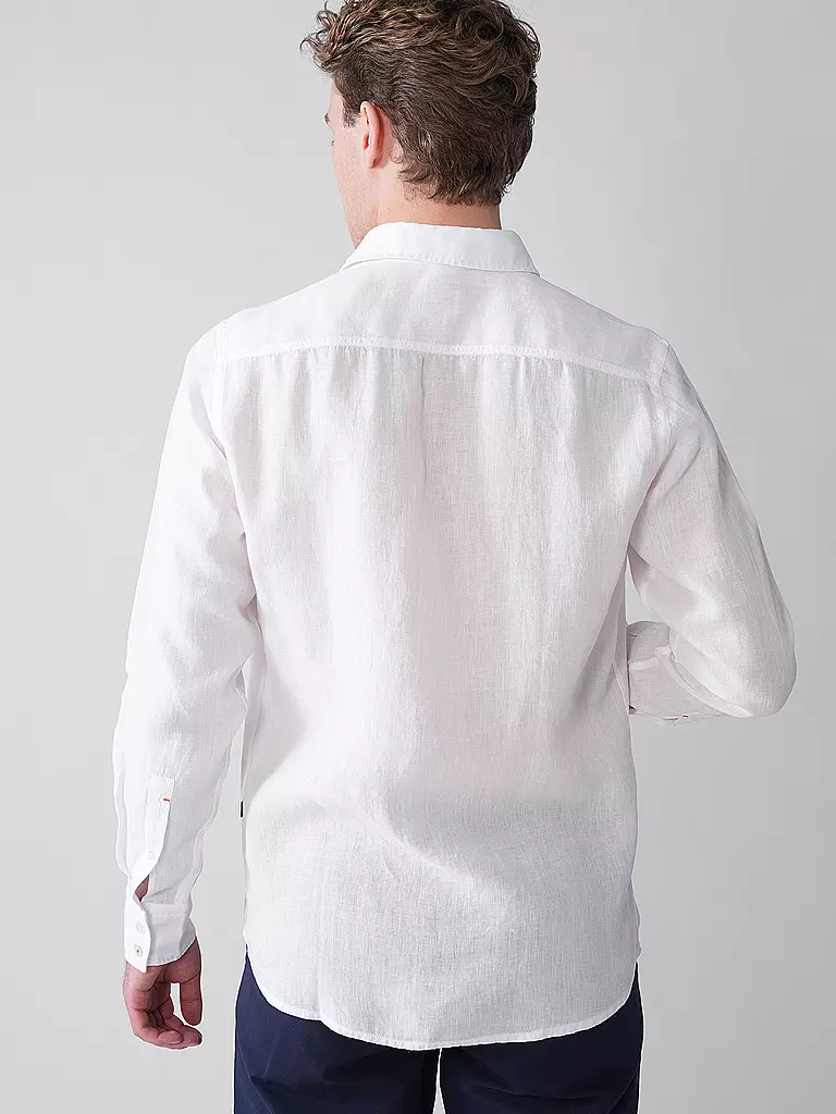 BOSS | Leinenhemd Regular Fit RELEGANT | schwarz