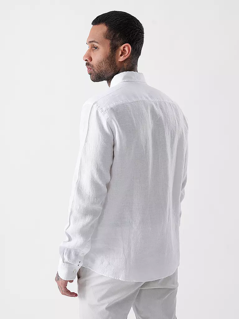 BOSS | Leinenhemd Slim Fit H-ROAN | hellblau
