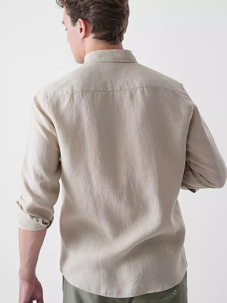 BOSS | Leinenhemd Slim Fit H-ROAN | dunkelblau