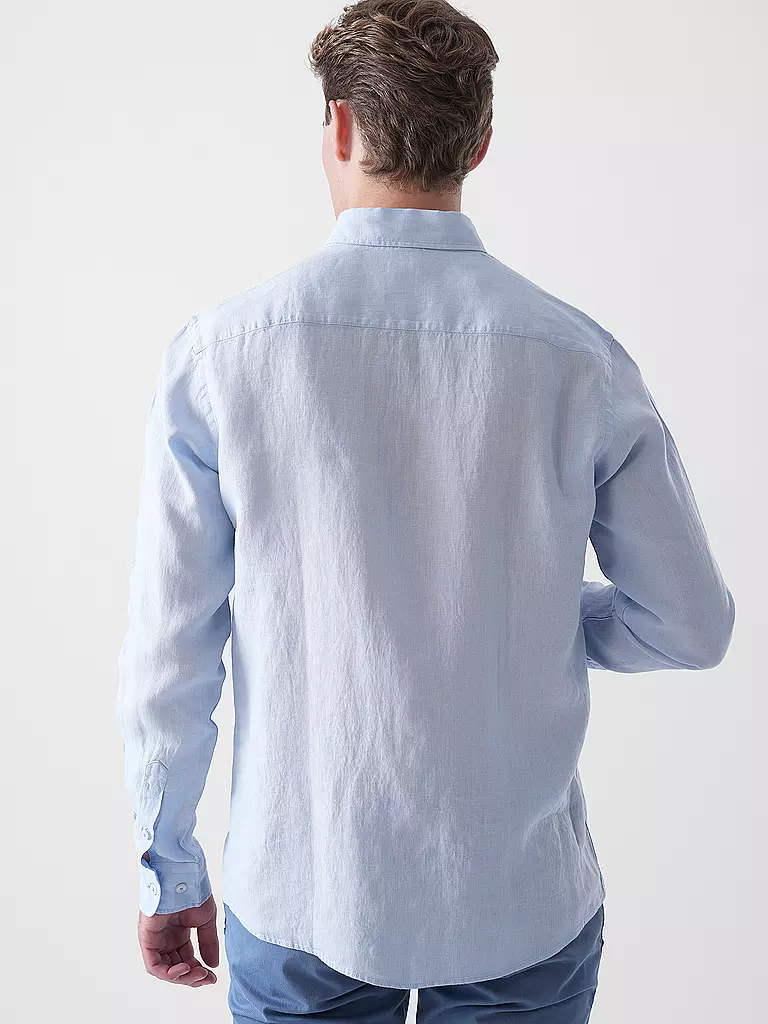 BOSS | Leinenhemd Slim Fit H-ROAN | orange