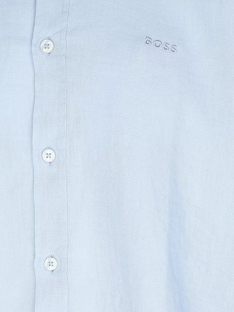 BOSS | Leinenhemd Slim Fit H-ROAN | orange
