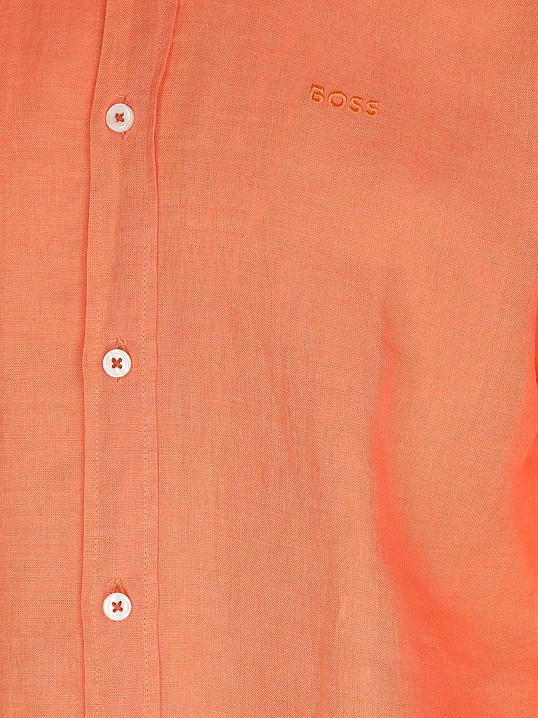 BOSS | Leinenhemd Slim Fit H-ROAN | hellblau