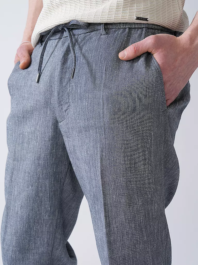 BOSS | Leinenhose KANE | dunkelblau