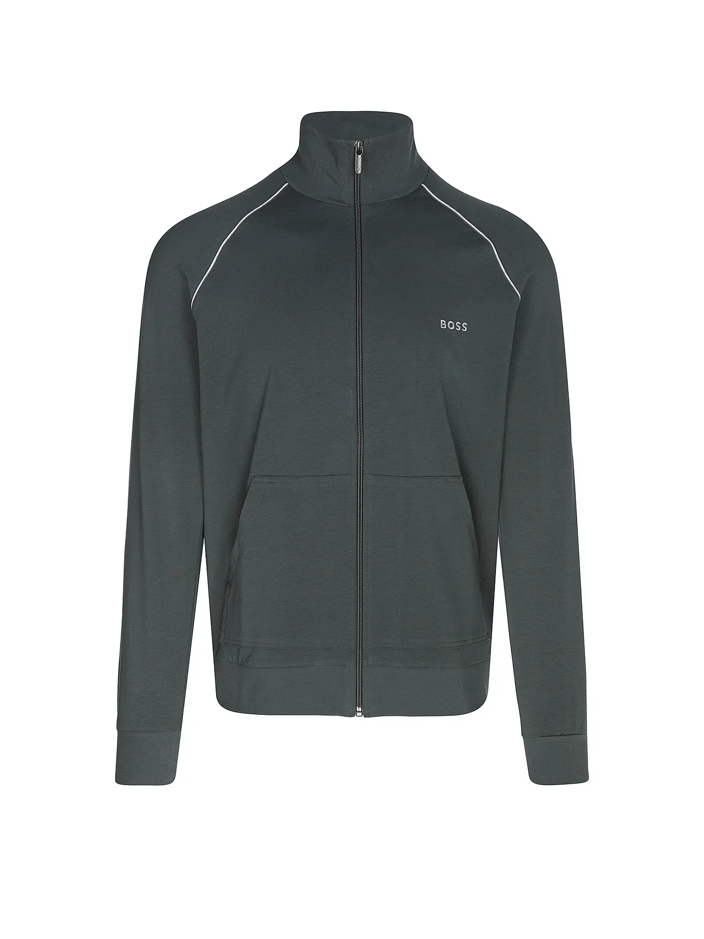 BOSS | Loungewear Jacke  | dunkelgrün