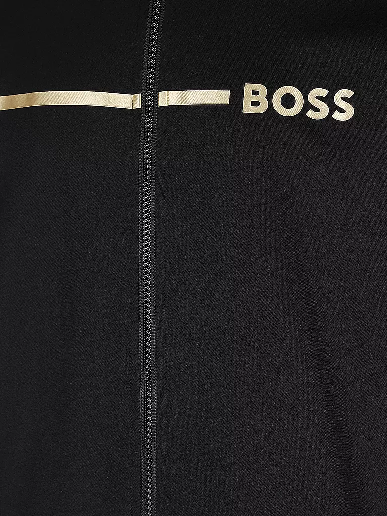 BOSS | Loungewear Jacke  | schwarz