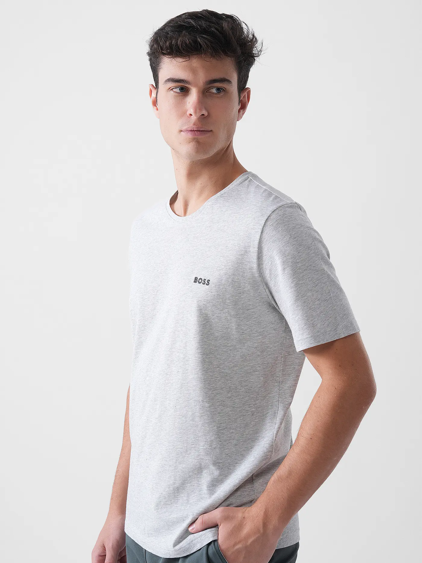 BOSS | Loungewear Shirt  | hellgrau