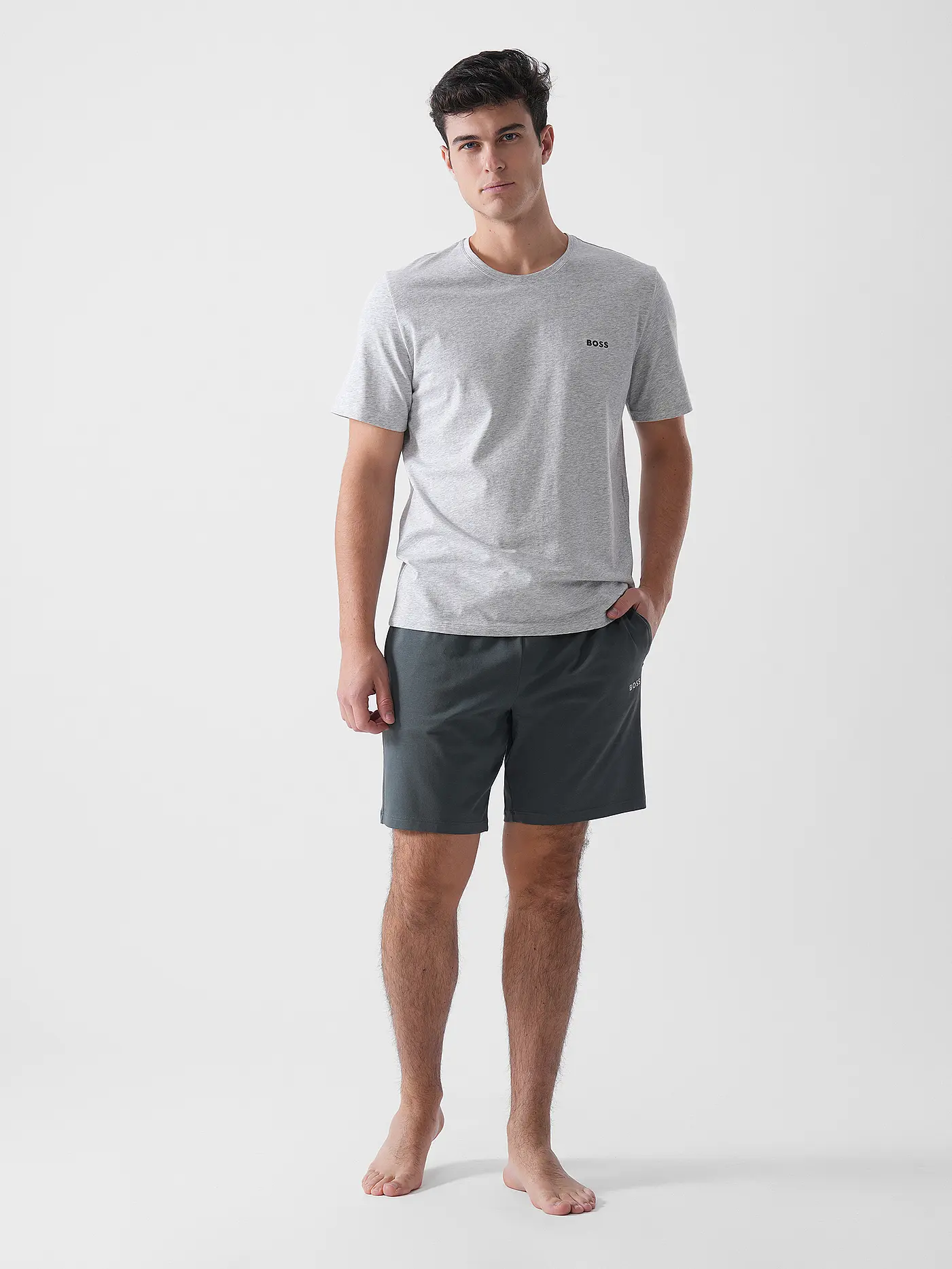BOSS | Loungewear Shorts  | dunkelgrün