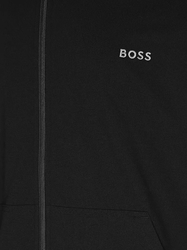 BOSS | Loungewear Sweatjacke  | schwarz