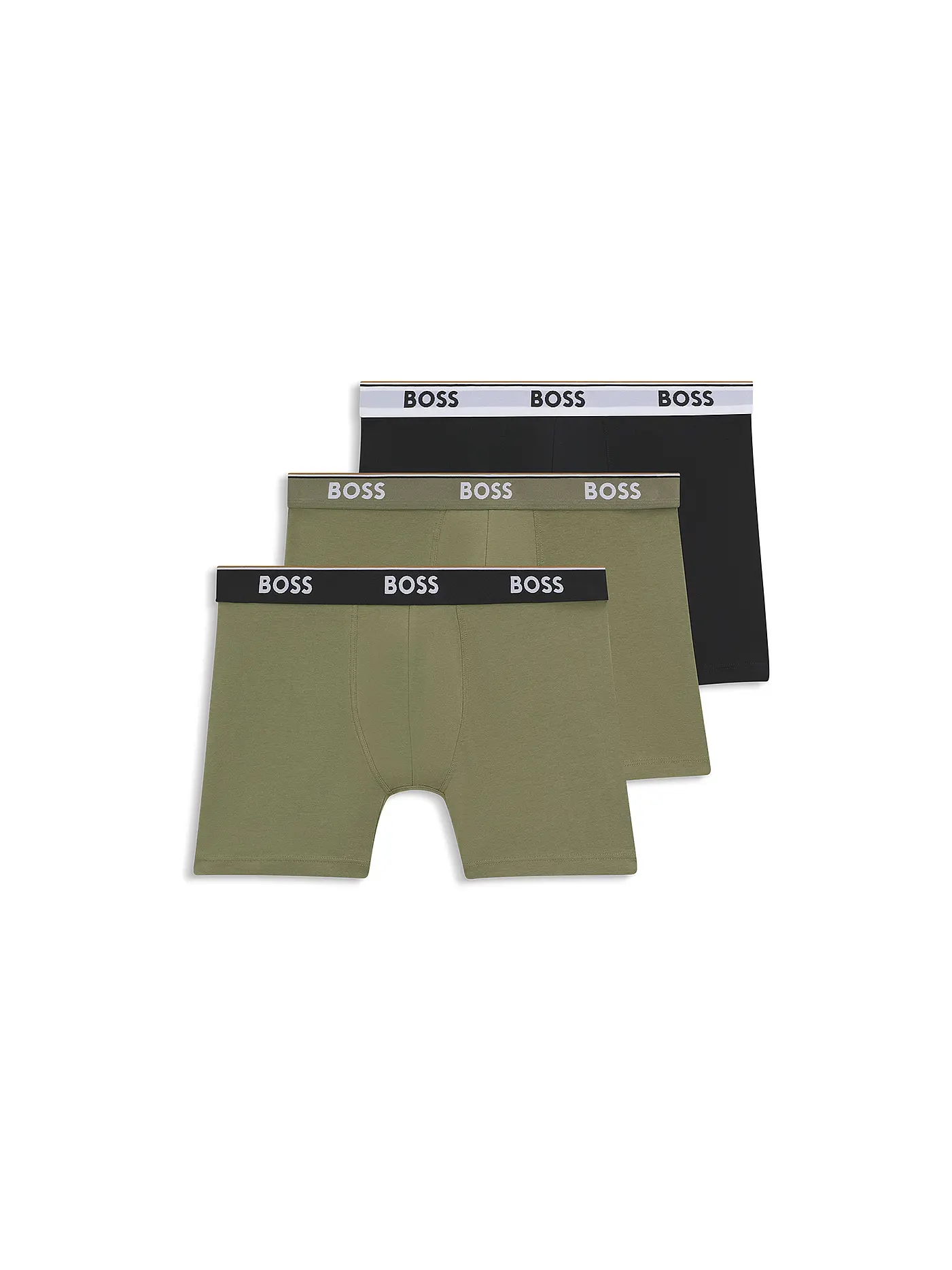 BOSS | Pants 3er Pkg. open miscellane | olive