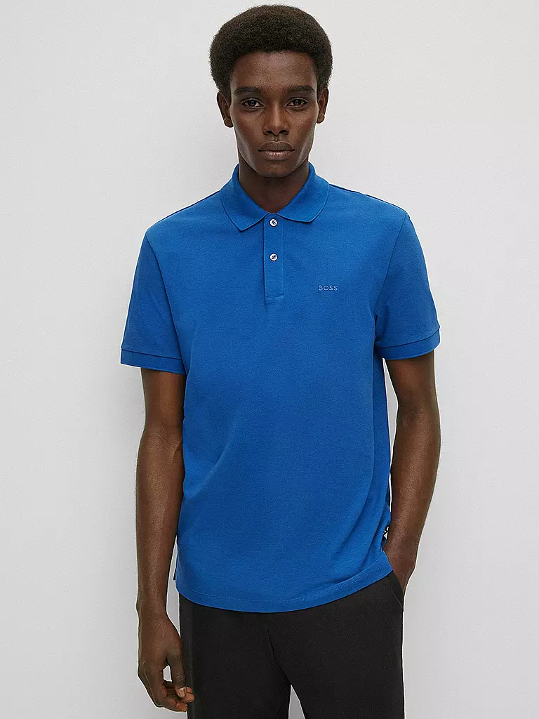 BOSS | Poloshirt Regular Fit Pallas | blau