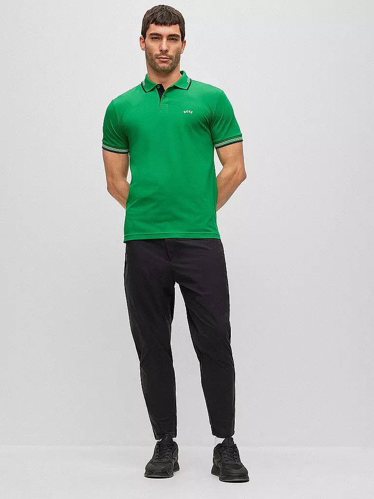 BOSS | Poloshirt Slim Fit PAUL CURVED | grün