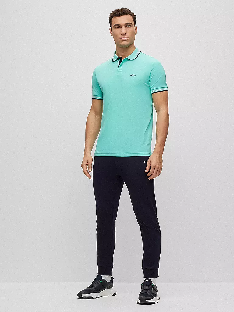 BOSS | Poloshirt Slim Fit PAUL CURVED | hellgrün