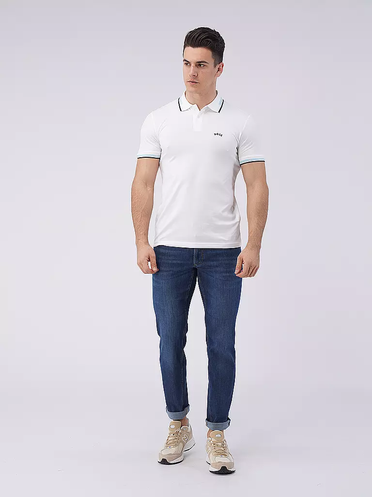 BOSS | Poloshirt Slim Fit PAUL CURVED | weiss