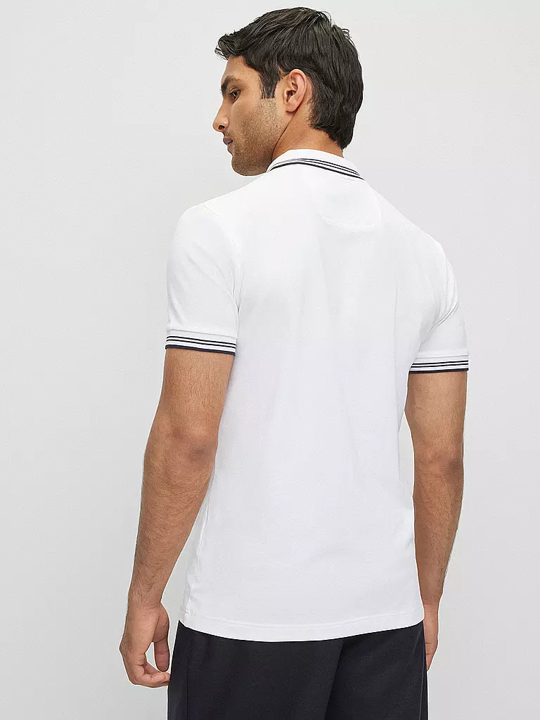 BOSS | Poloshirt Slim Fit PAUL CURVED | weiss