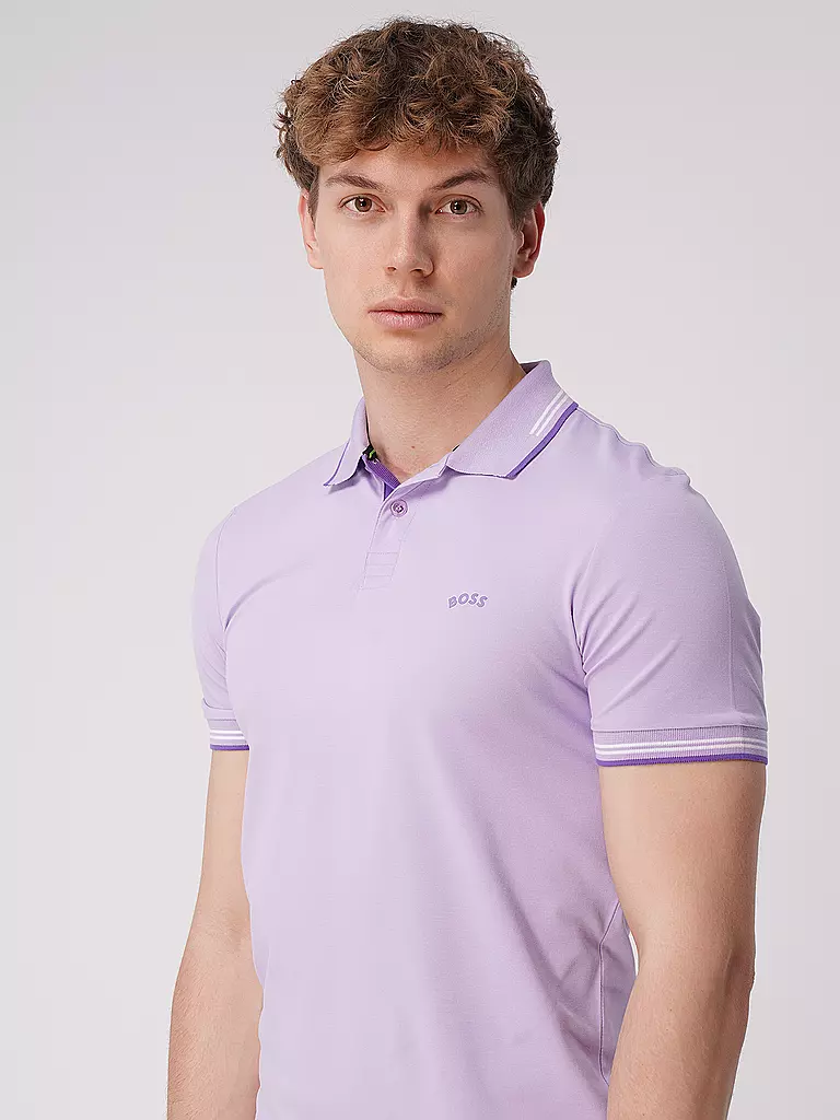 BOSS | Poloshirt Slim Fit PAUL CURVED | lila