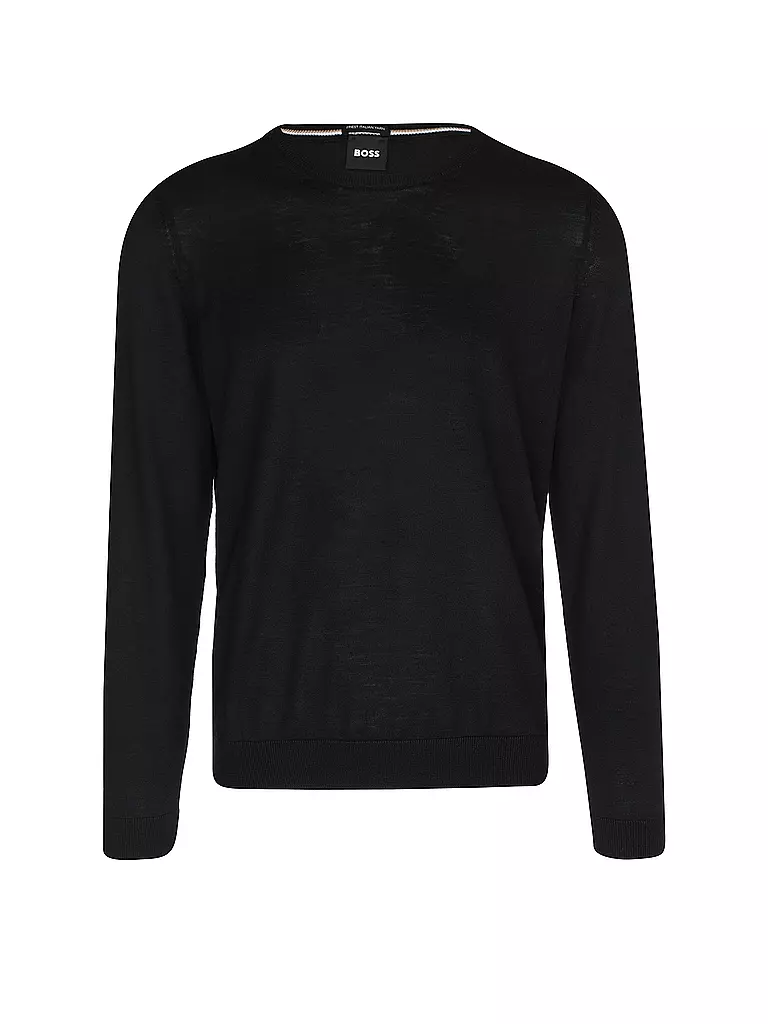 BOSS | Pullover Slim Fit LENO-P | schwarz