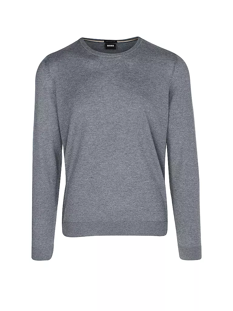 BOSS | Pullover Slim Fit LENO-P | grau