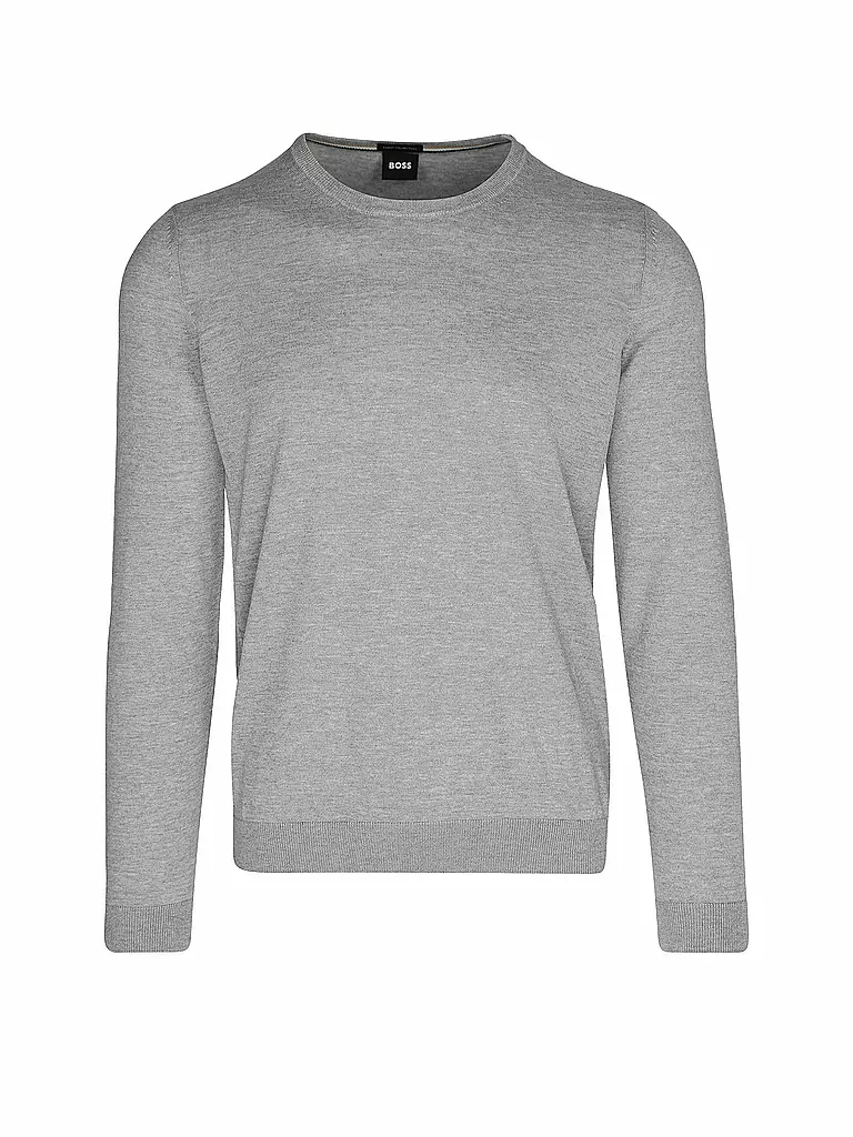 BOSS | Pullover Slim Fit LENO-P | grau