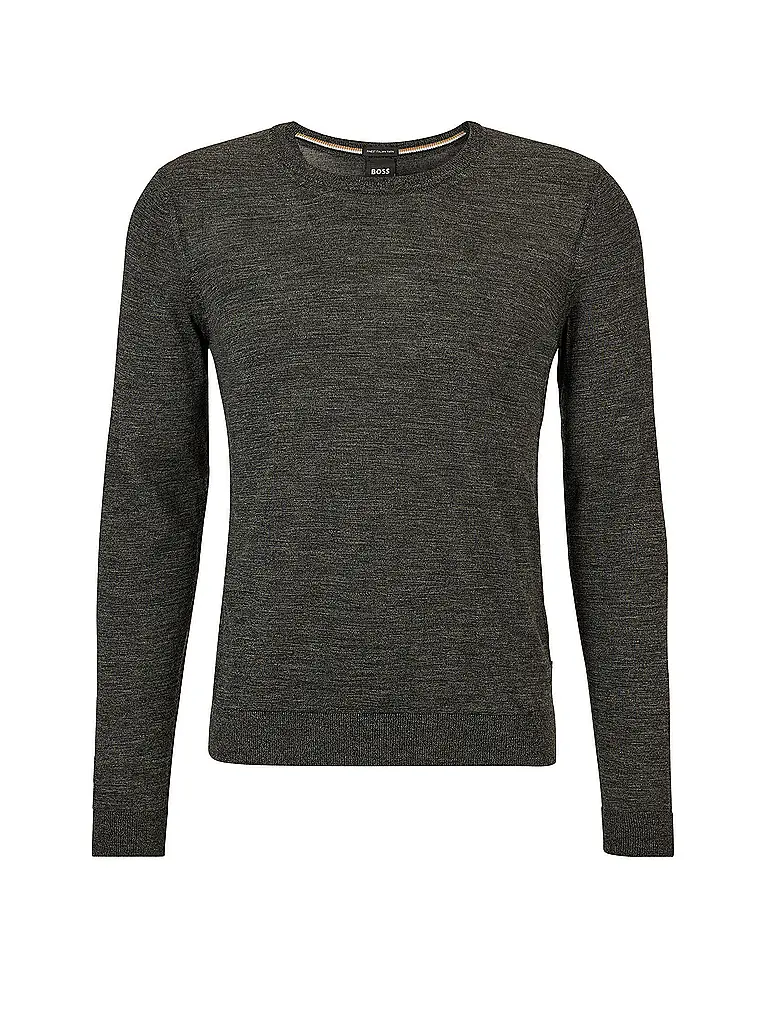 BOSS | Pullover Slim Fit LENO-P | grau