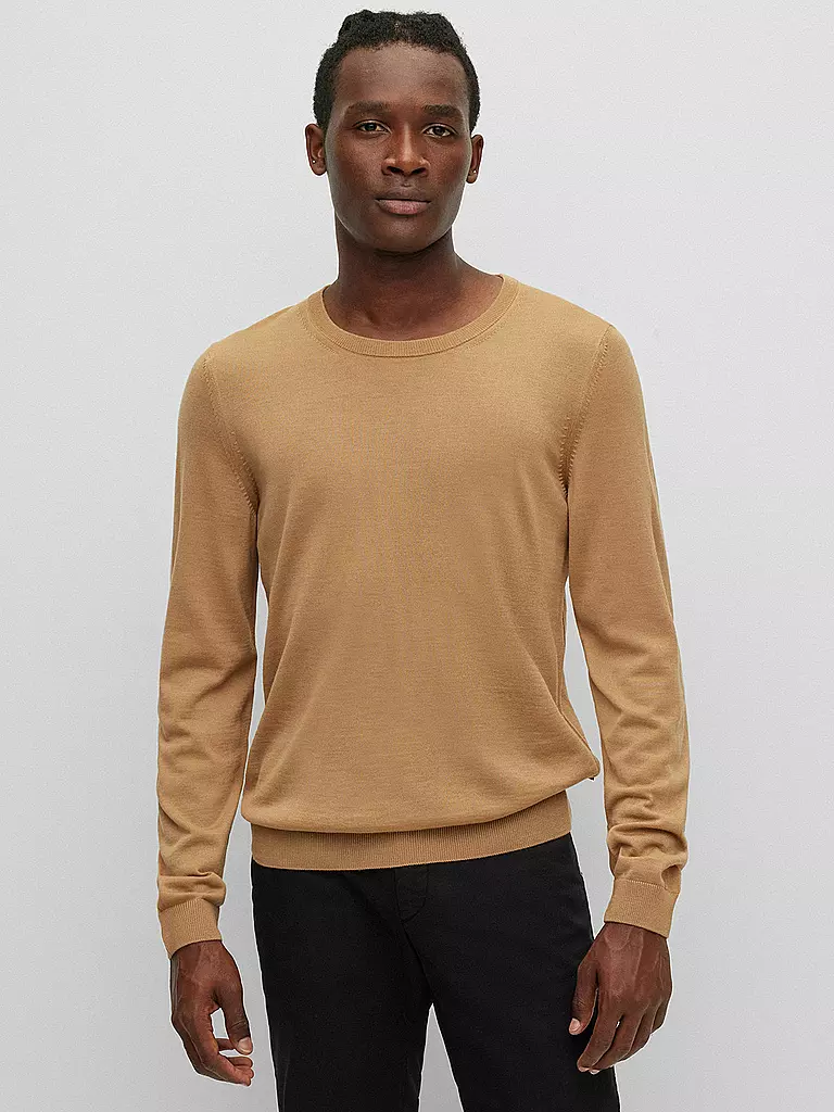 BOSS | Pullover Slim Fit LENO-P | hellgrün