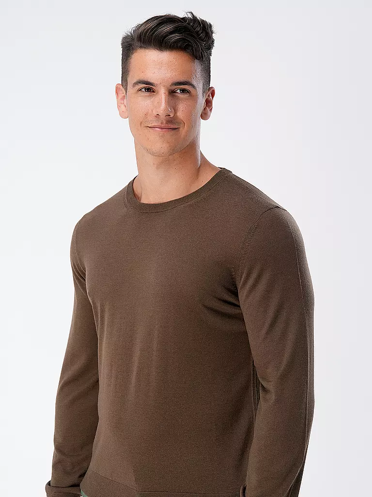 BOSS | Pullover Slim Fit LENO-P | olive