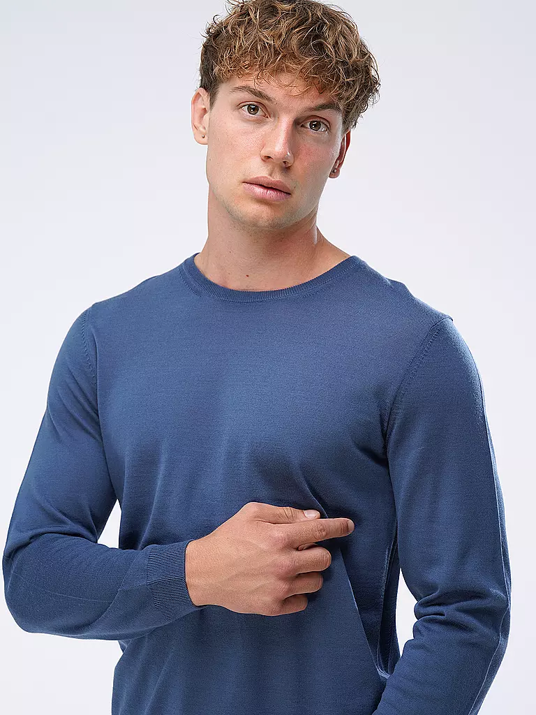 BOSS | Pullover Slim Fit LENO-P | blau