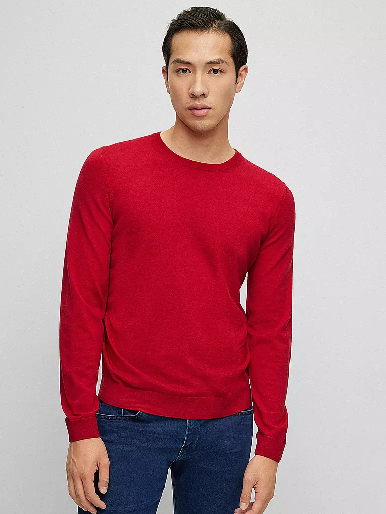 BOSS | Pullover Slim Fit LENO-P | rot