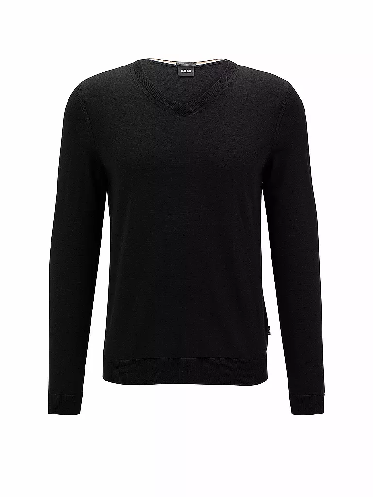 BOSS | Pullover Slim Fit MELBA | schwarz