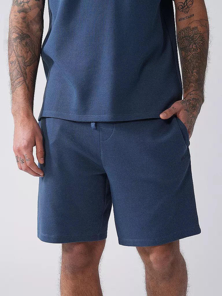 BOSS | Pyjamahose - Shorts | weiss