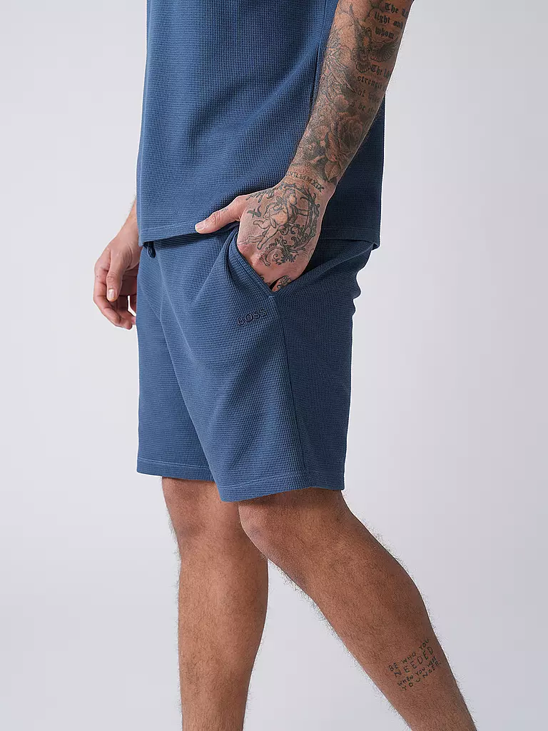 BOSS | Pyjamahose - Shorts | weiss