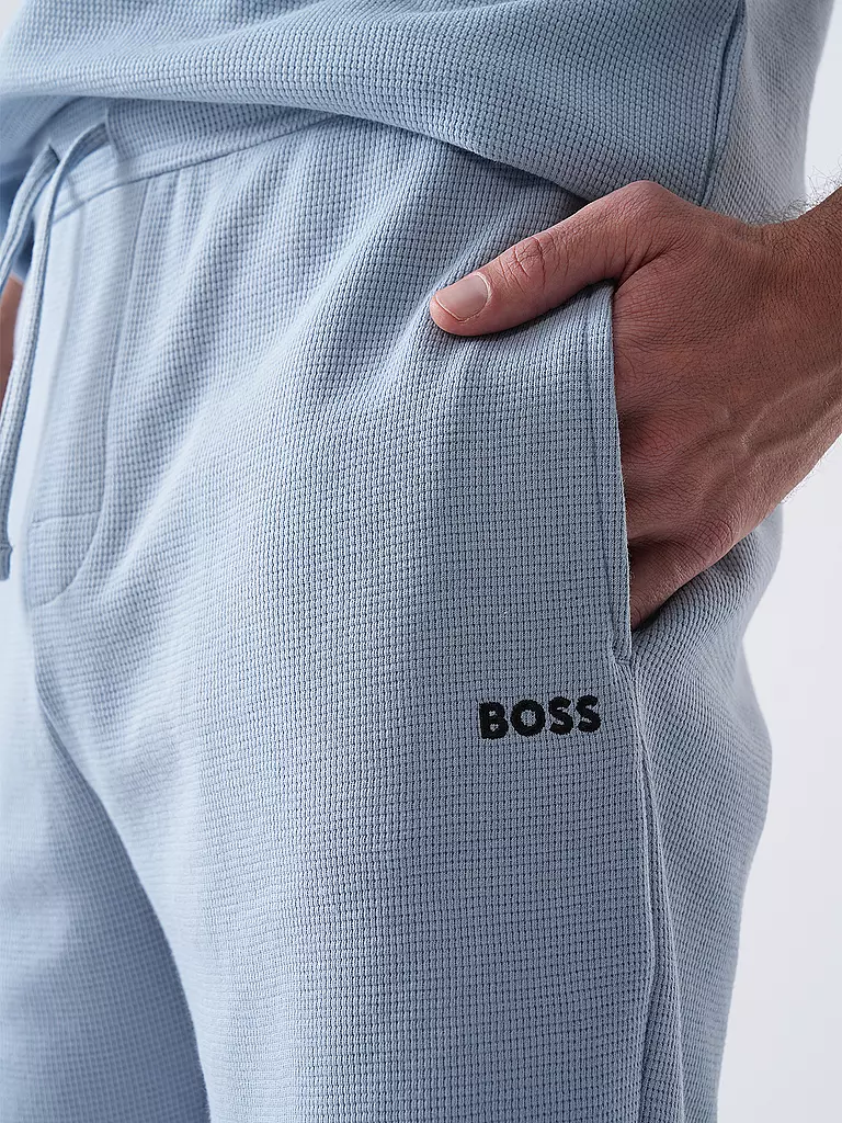 BOSS | Pyjamahose - Shorts | hellblau