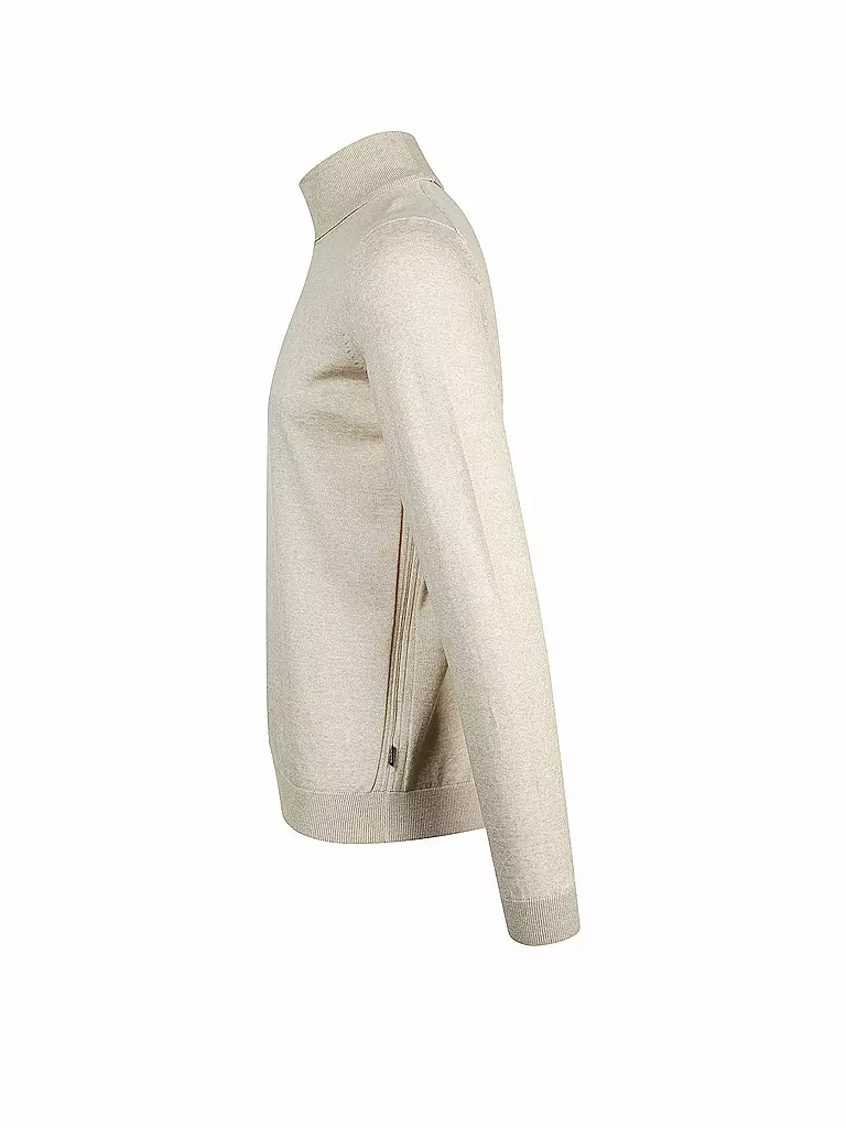 BOSS | Rollkragen-Pullover Slim-Fit "Musso" | creme