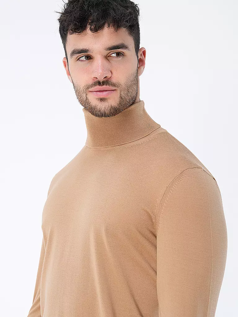 BOSS | Rollkragenpullover Slim Fit MUSSO | grün