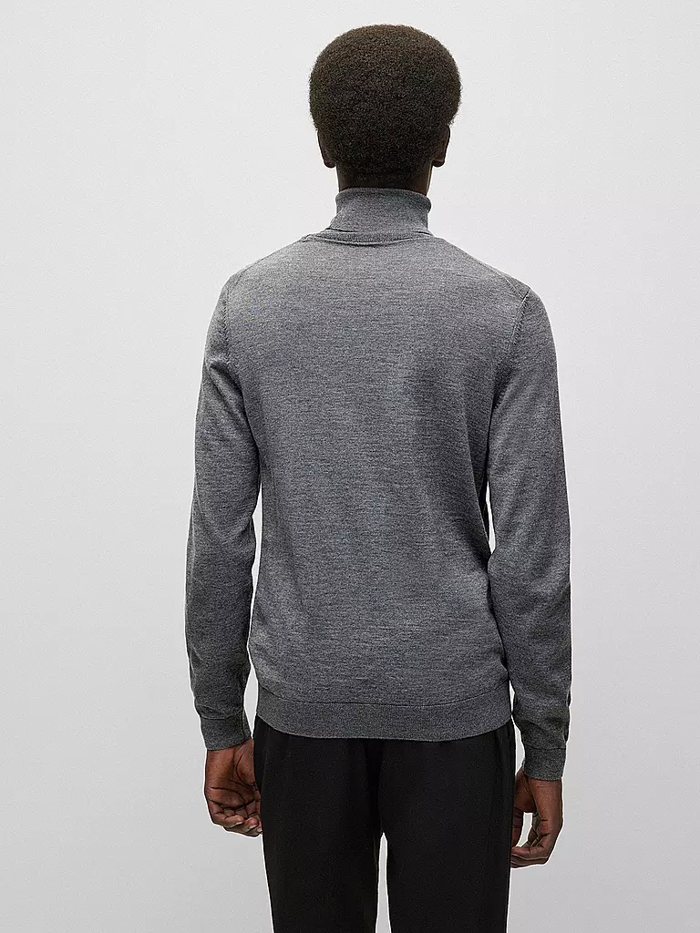 BOSS | Rollkragenpullover Slim Fit MUSSO | grau