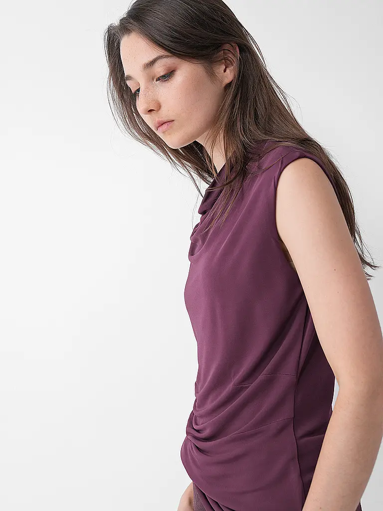 BOSS | Rollkragenshirt ELAMMA | dunkelrot