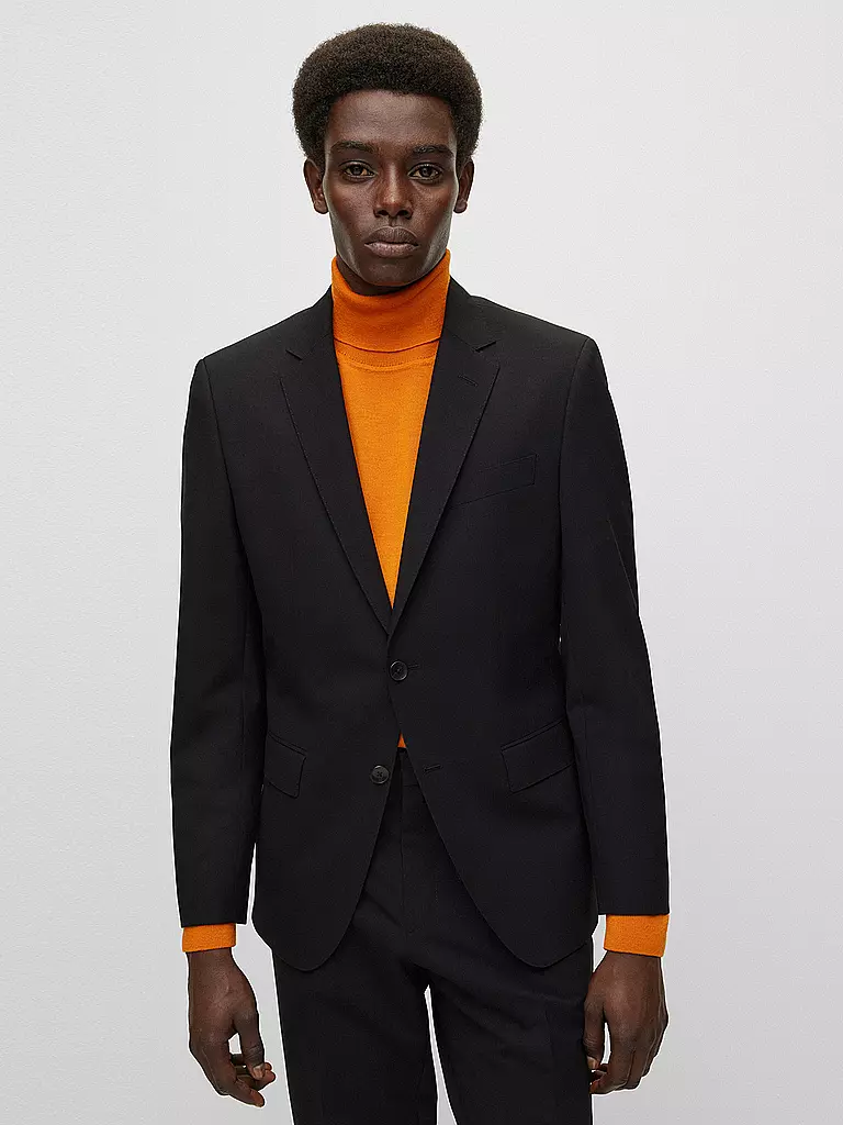BOSS | Sakko Slim Fit Huge | schwarz