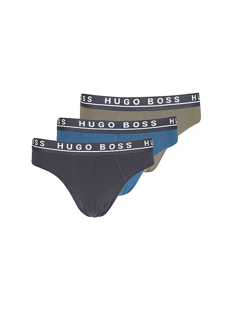 BOSS | Slip 3er Pkg blau oliv schwarz | bunt