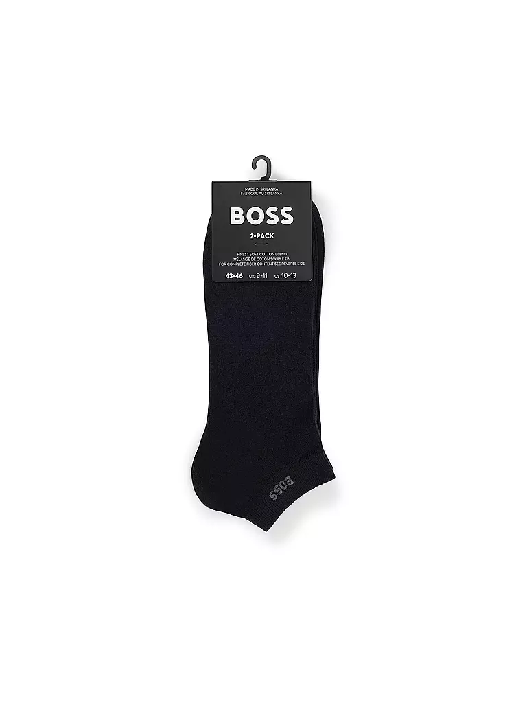BOSS | Sneakersocken 2er Pkg.  dark blue | schwarz