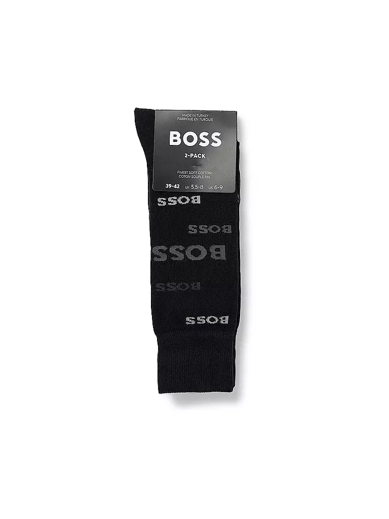 BOSS | Socken 2-er Pkg. black | schwarz