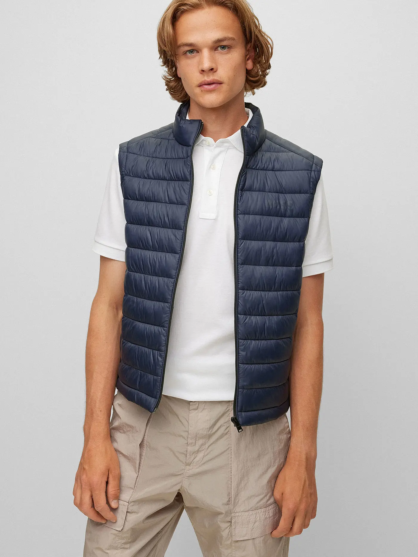 BOSS | Steppgilet  | dunkelblau