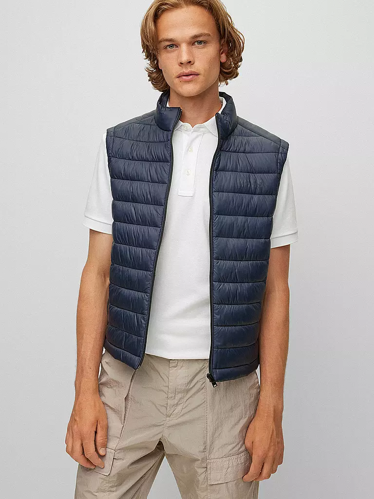 BOSS | Steppgilet  | dunkelblau