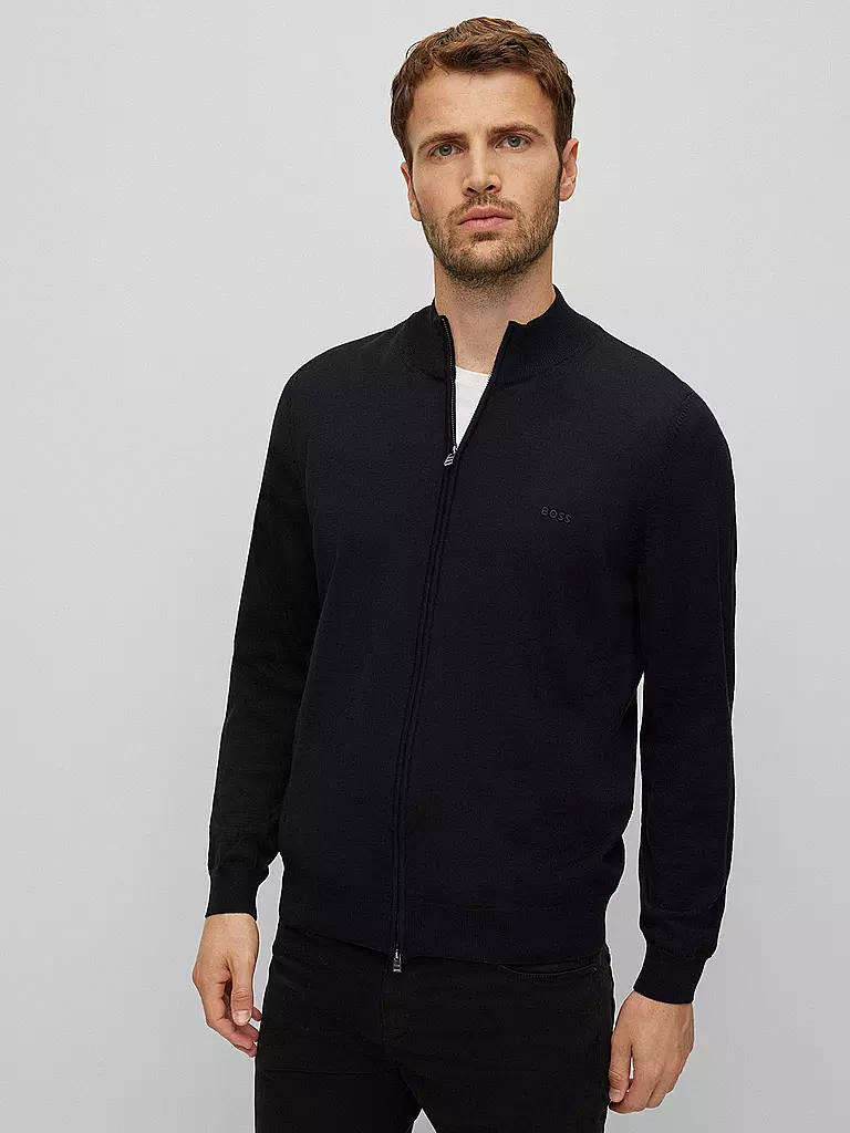 BOSS | Strickjacke BALONSO | schwarz