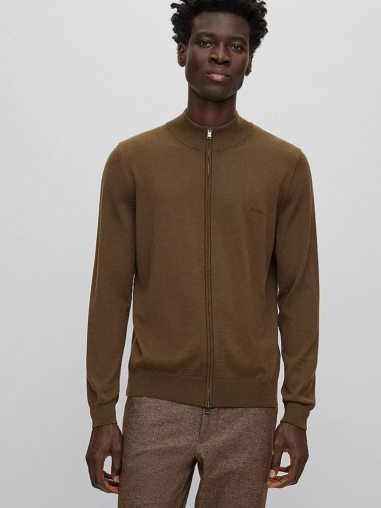 BOSS | Strickjacke BALONSO | olive