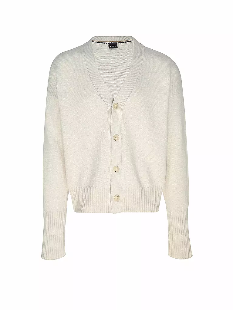 BOSS | Strickjacke BELLACO | weiss