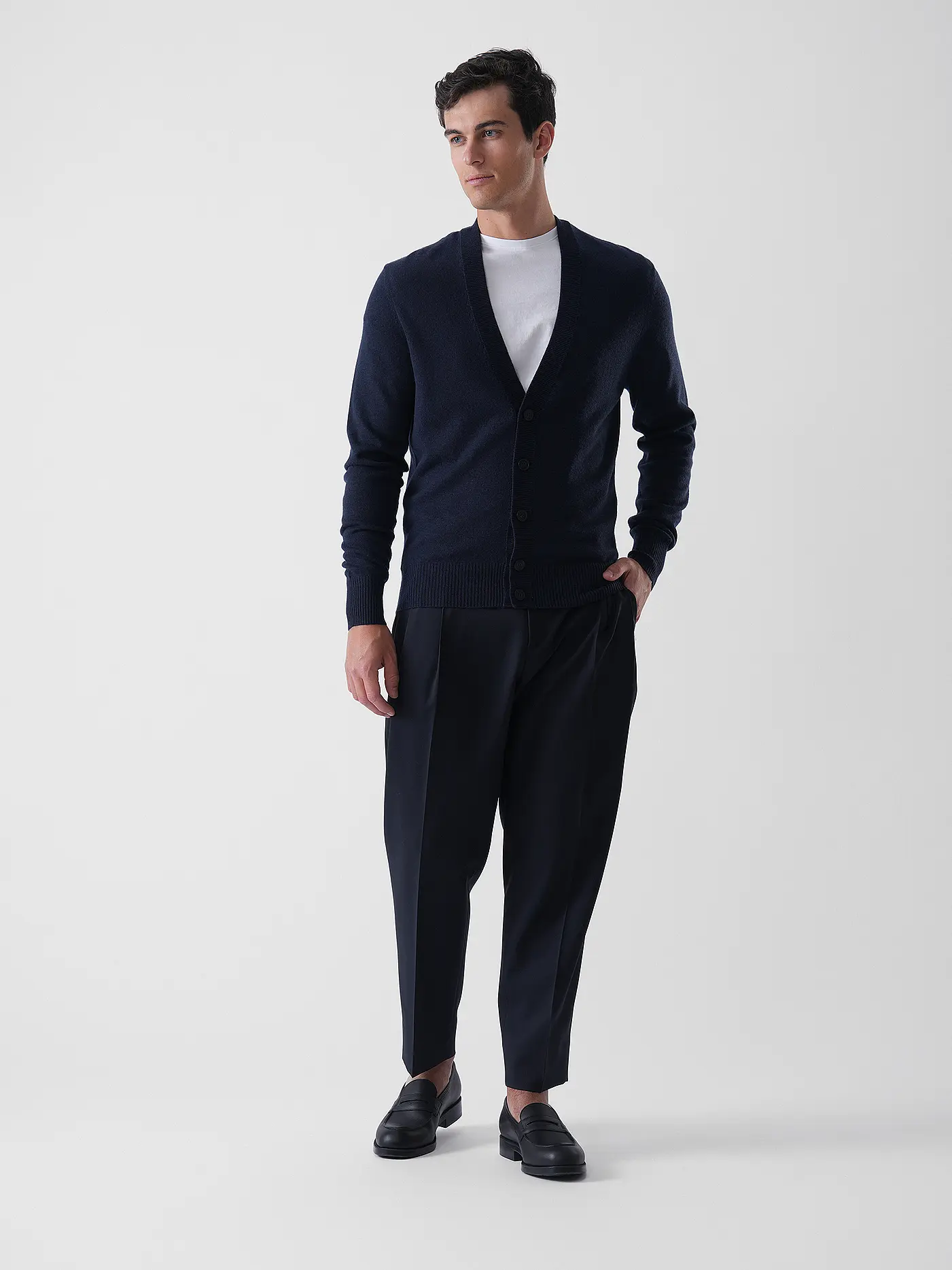 BOSS | Strickjacke | dunkelblau